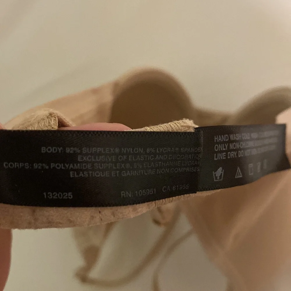 Natori Women’s Underwire Single Hook Clasp Bra Tan Nude Size 34C